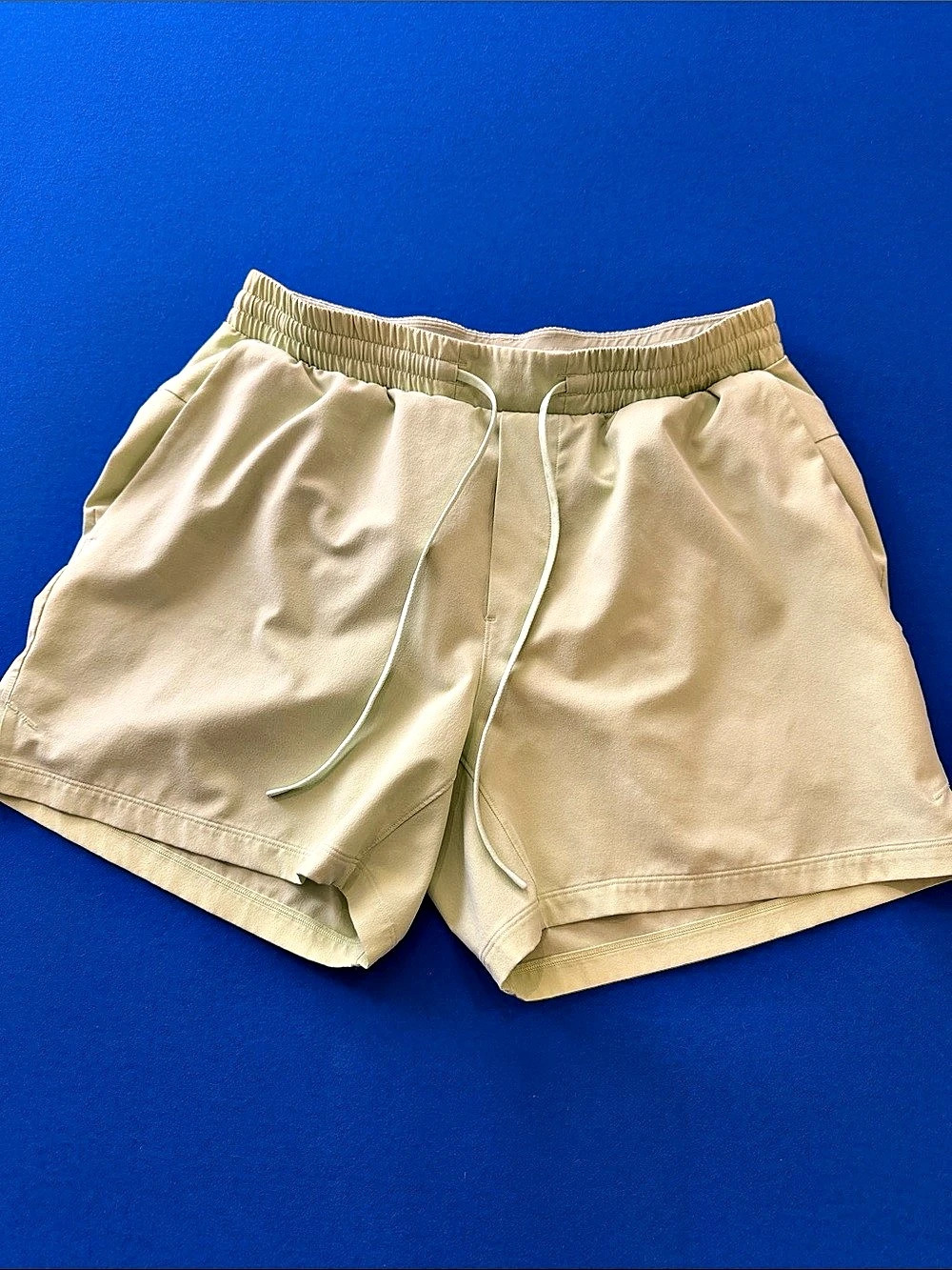 lululemon swim trunks  in neon green